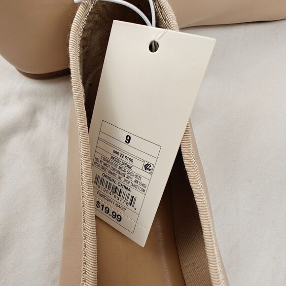 A New Day Jackie Beige Ballet Flats Memory Foam Insole Size 9.5 Cute Balletcore - Picture 9 of 9